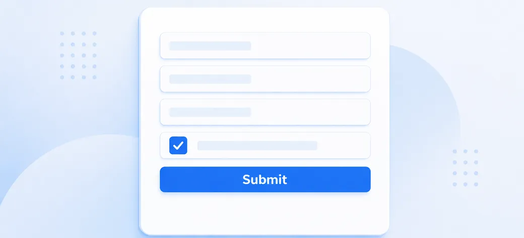 Clean, mobile-friendly forms